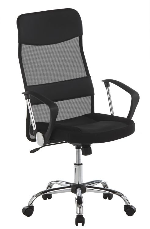 Duo Collection Chefsessel Regensburg in schwarz Duo Collection Chefsessel Regensburg in schwarz, bürostuhl, mesh-rückenlehne, verstellbare sits, rollenbasis, stahlschrankrahmen