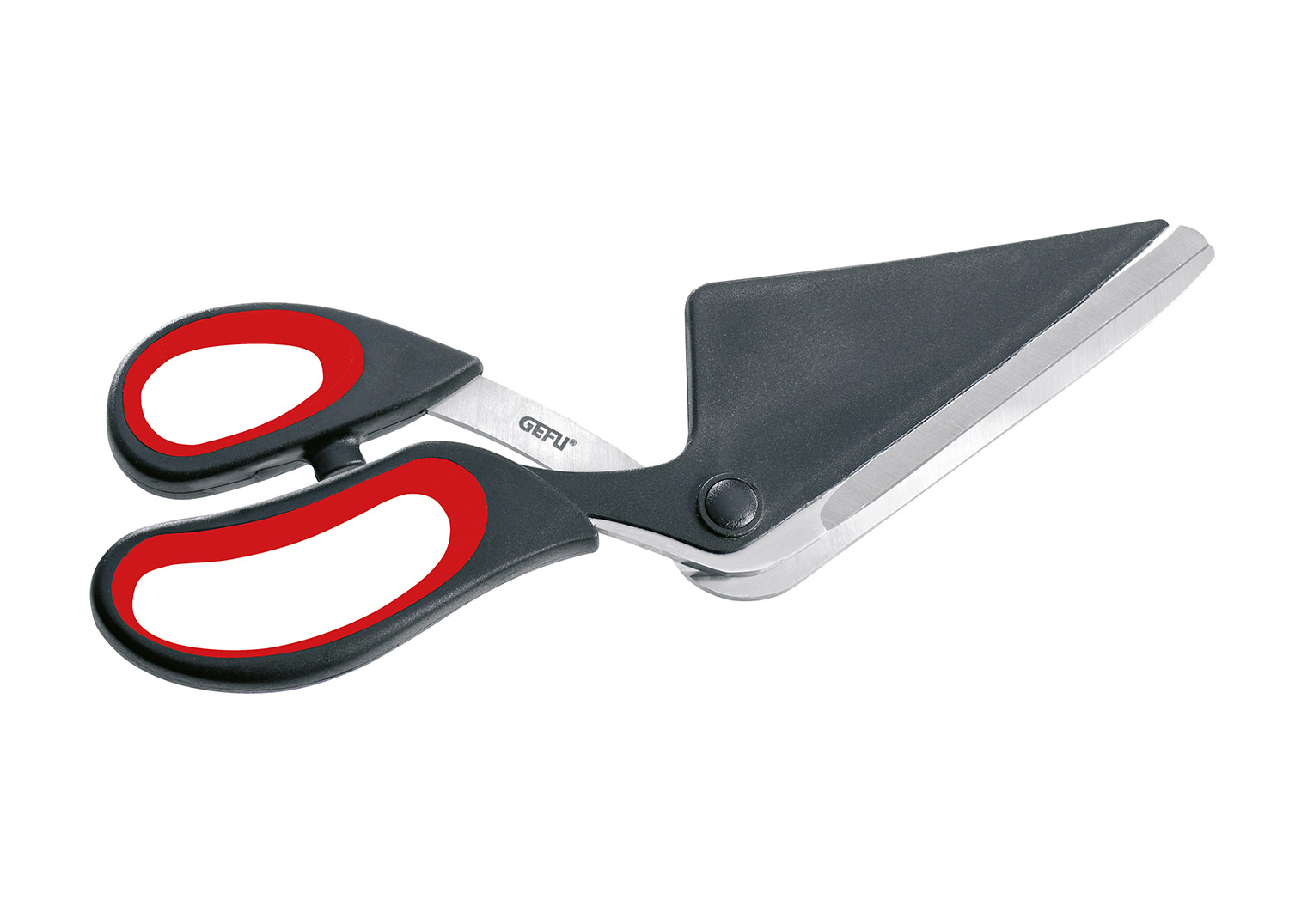 GEFU Pizzaschere PEZZO in Farbe schwarz/silber