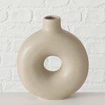 Boltze Vase Lanyo in Farbe Steingut beige