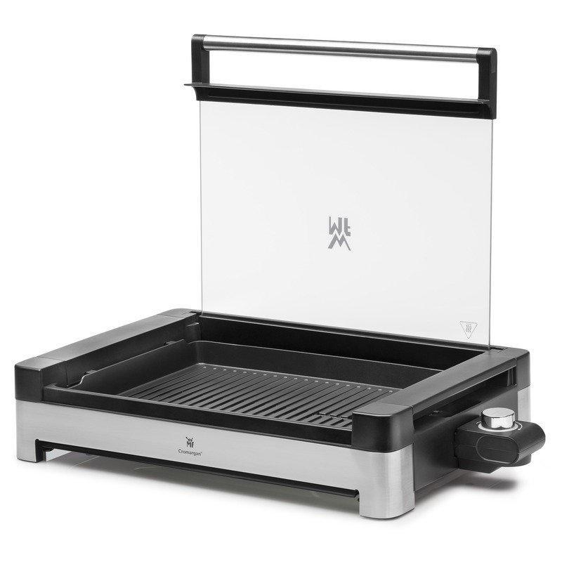 WMF Lono Tischgrill gerippt mit in schwarz/Edelstahl