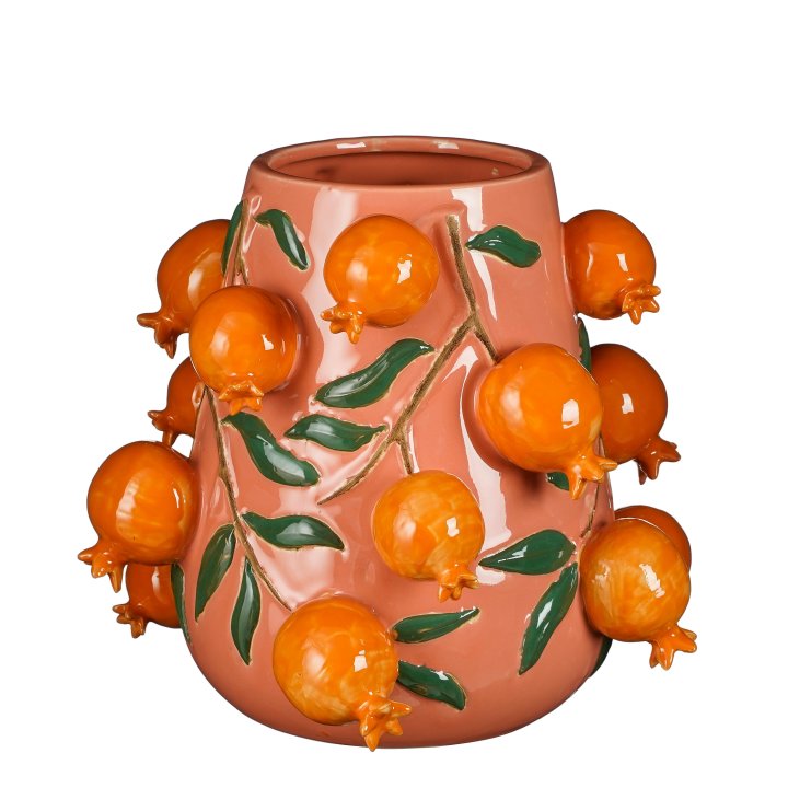 Edelman Vase MELIKA ca. H30,5 cm, D34 cm in rosa Edelman Vase MELIKA ca. H30,5 cm, D34 cm in rosa
