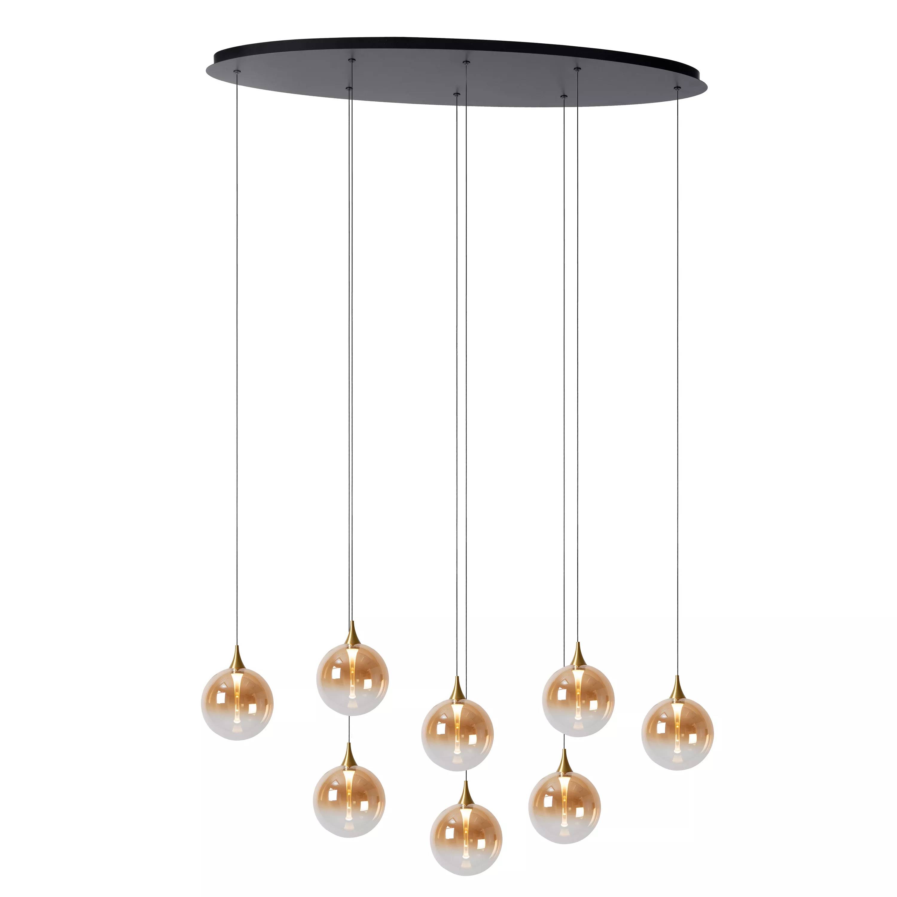 Lucide Pendelleuchte GISELA in Glas Amber, dimmbar Lucide Pendelleuchte GISELA in Glas Amber, dimmbar, Leuchter, Lampe