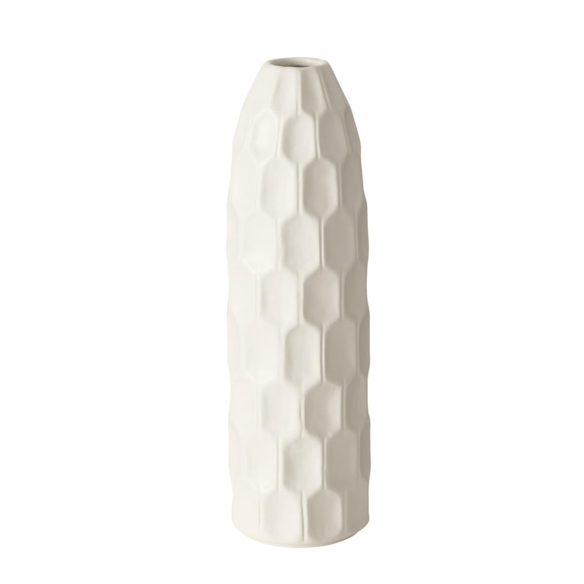 Boltze Vase Simona 31cm SIMONA in Steingut weiß