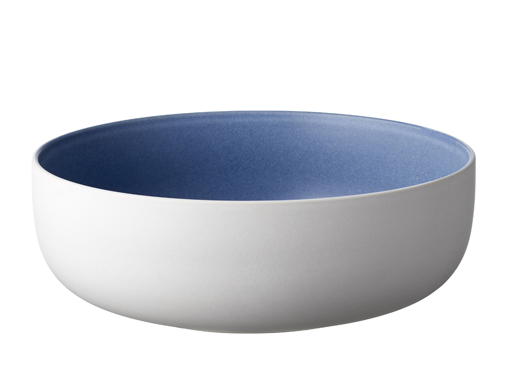 F&H Salatschüssel STUDIO ROUND NORTH in Farbe Matte white/Matte river