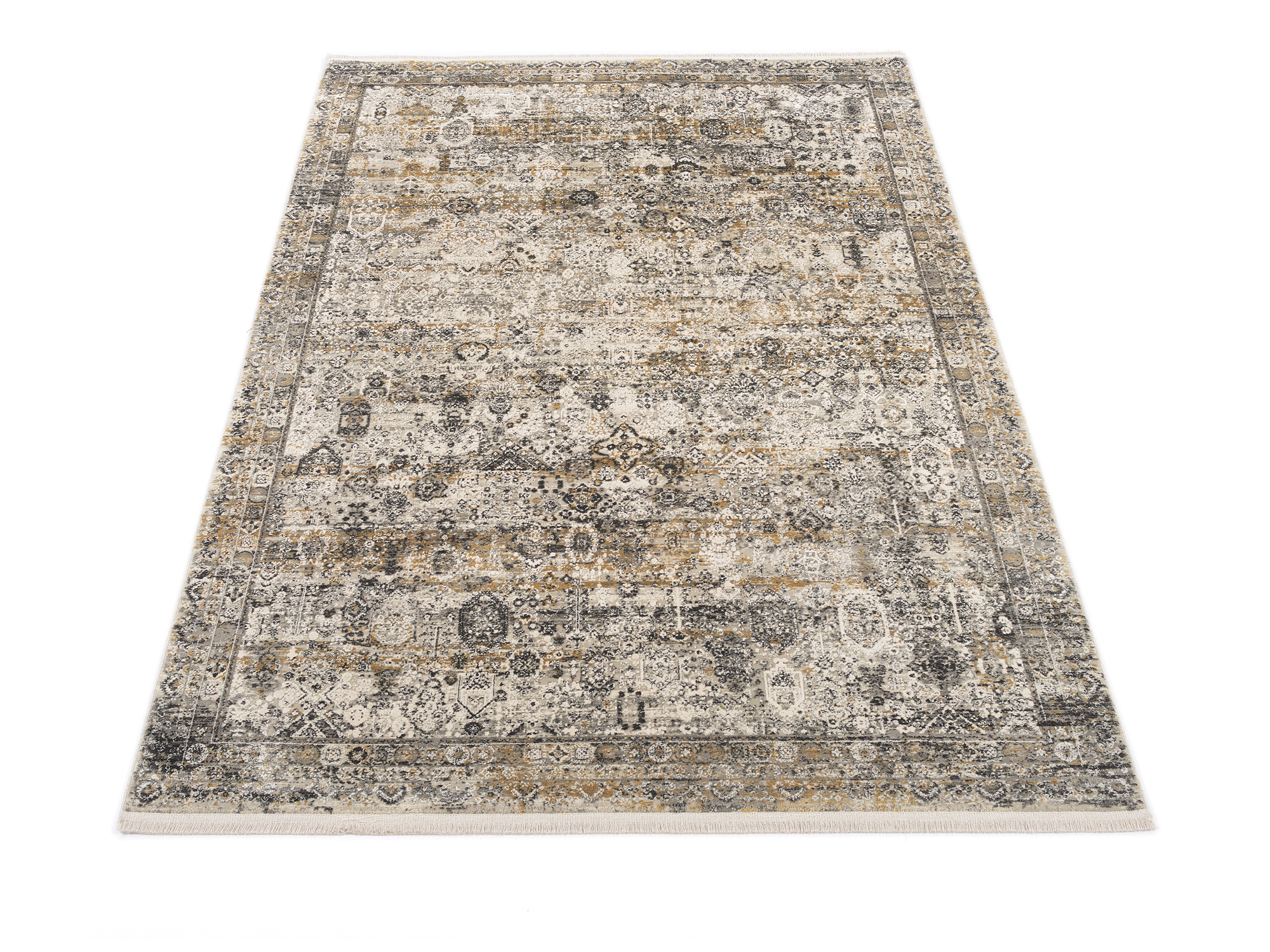 OCI Webteppich ca. 140x200cm in Farbe grau-gold
