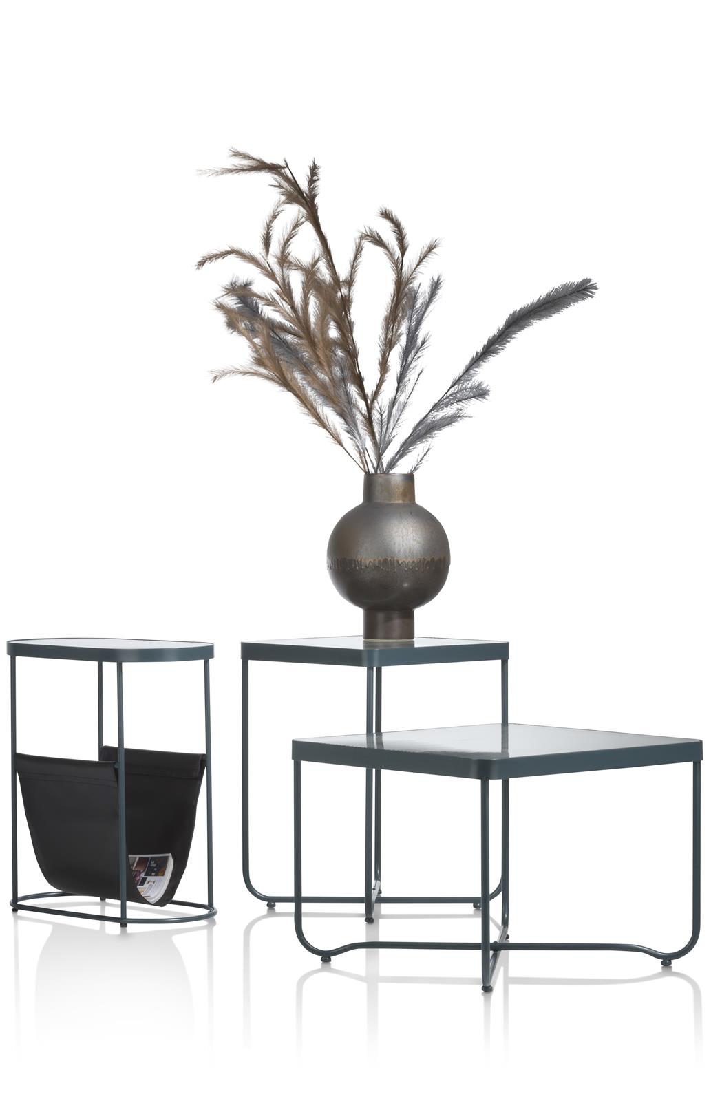 Coco Maison Ezra Beistelltisch 47771-ANT, ca. 45 x 60 x 45 cm in anthrazit