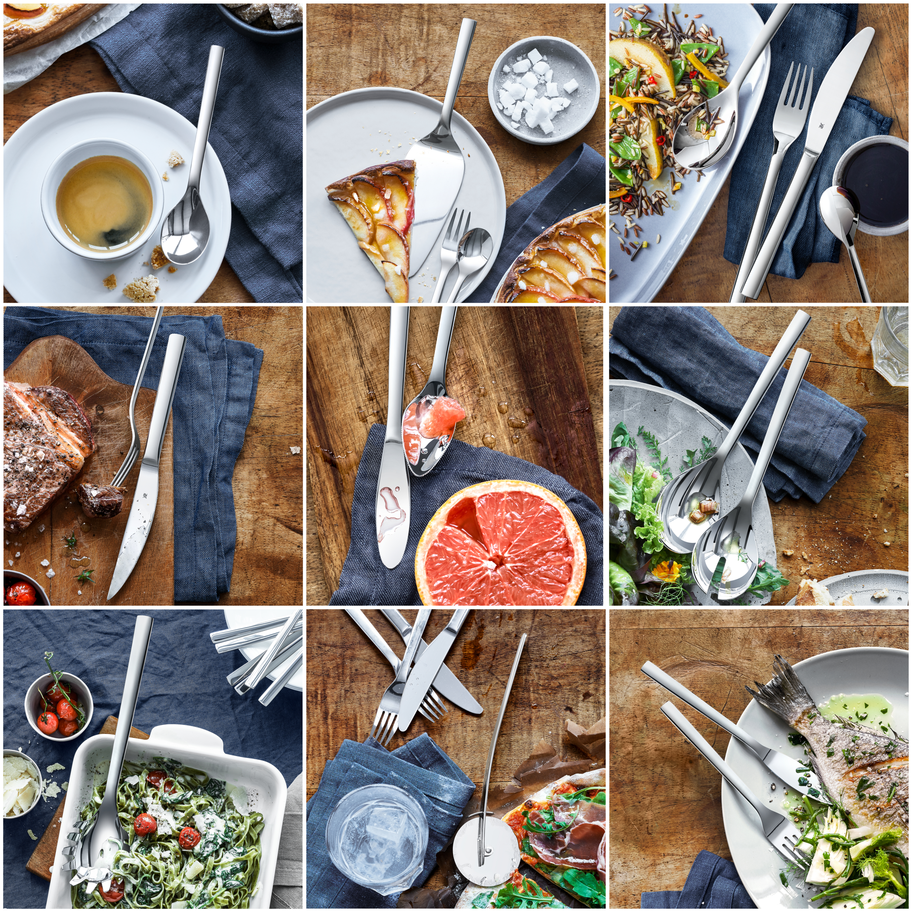 WMF Nuova Servierteile-Set, 4-teilig in poliertem Edelstahl