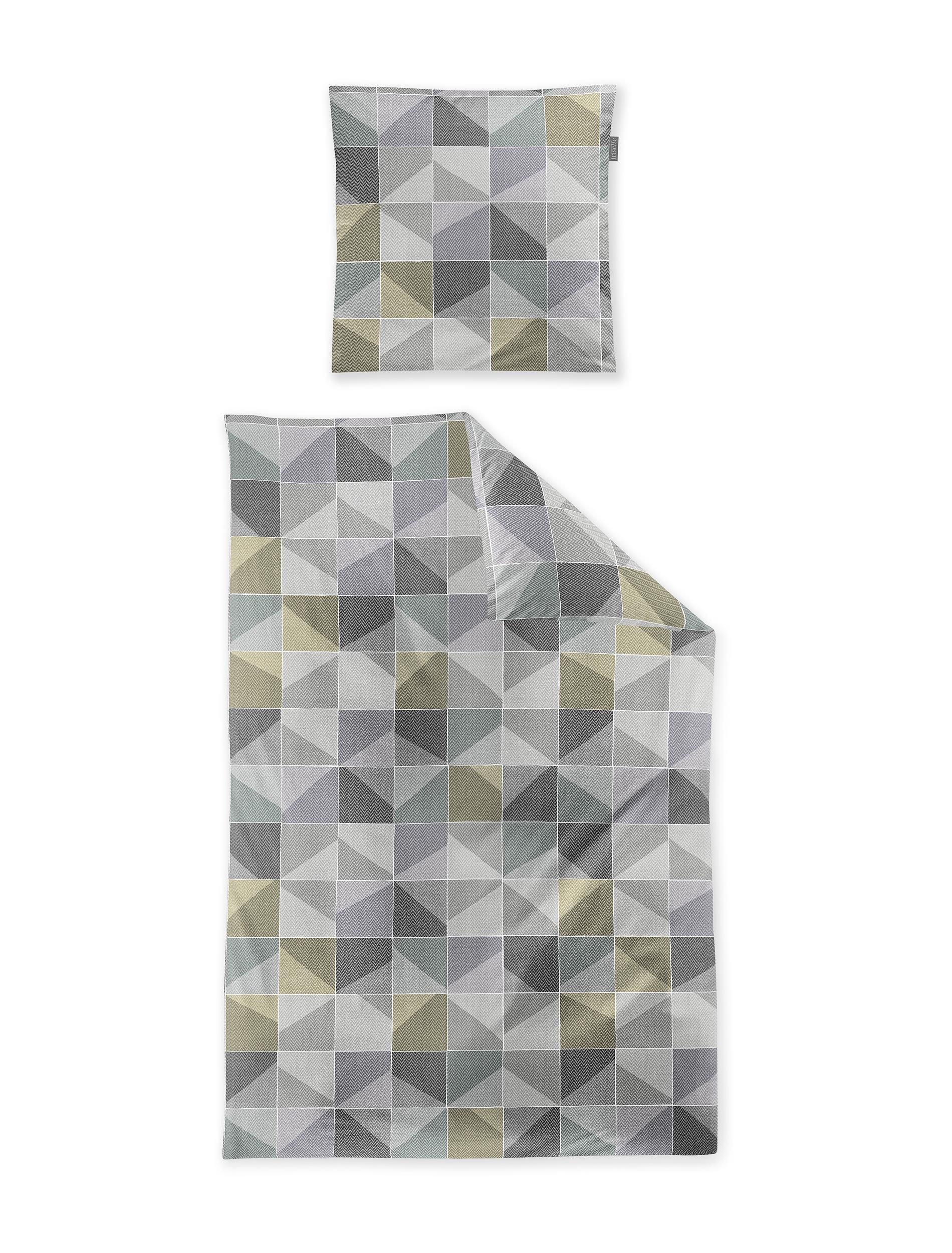 Irisette Edel-Feinbiber Bettwäsche KOALA ca. 155x220cm in Farbe grün