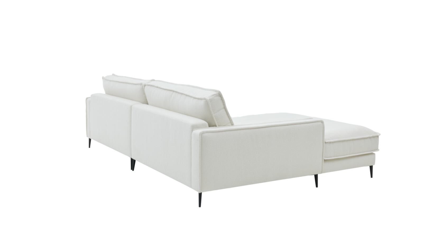Roomio Eckkombination NO. 4102 ca. 190x272cm in Stoff Loop white