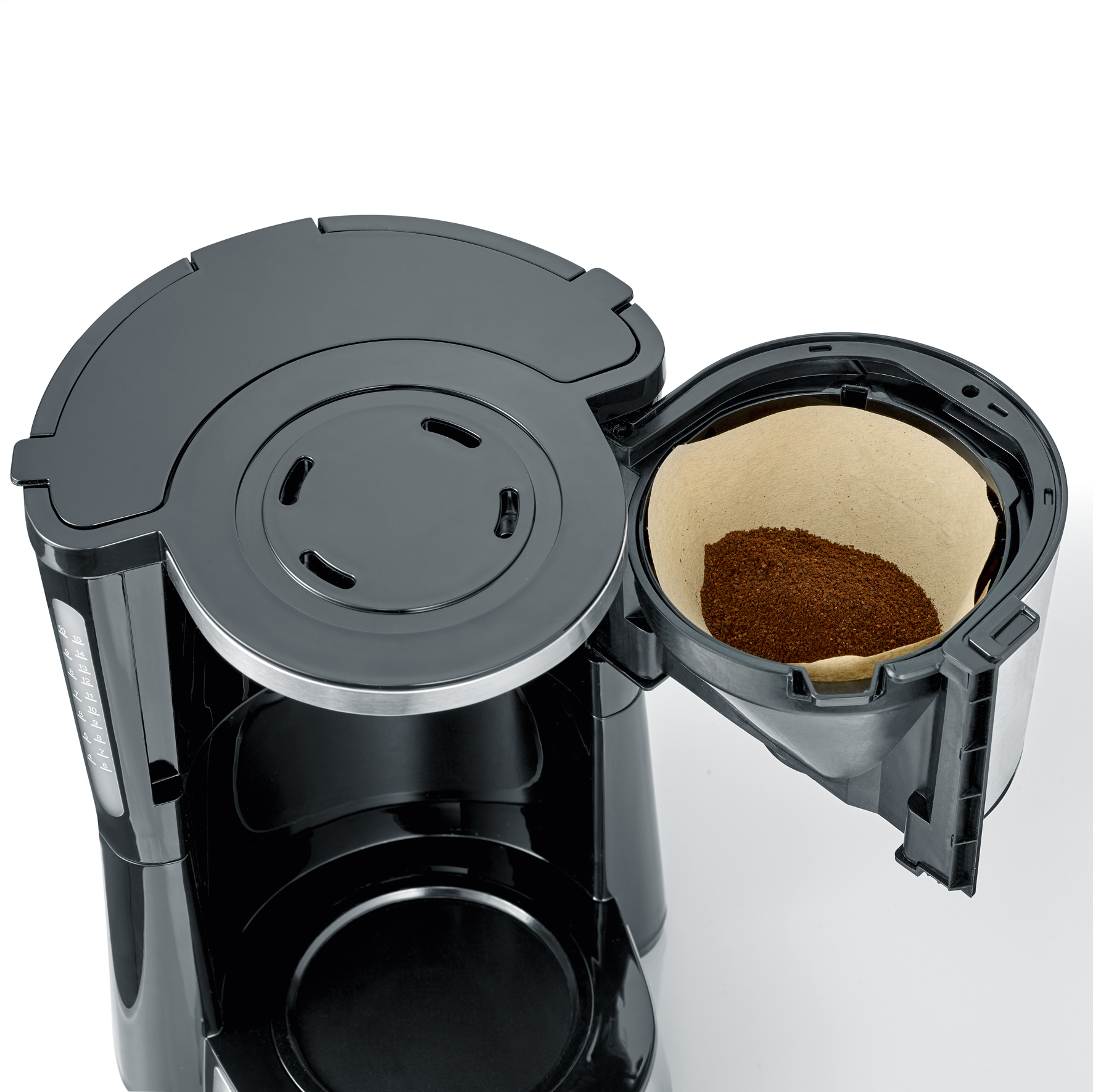 Severin Filterkaffeemaschine KA 4847 in Edelstahl gebürstet/schwarz