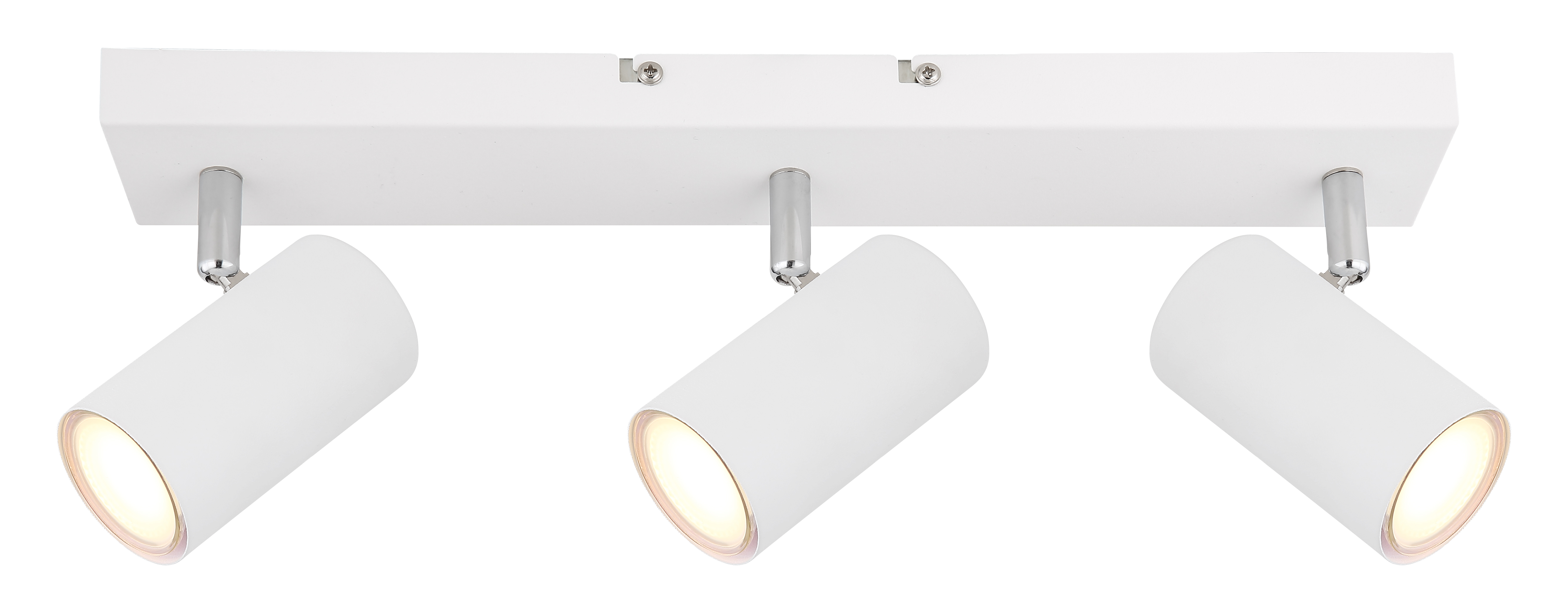 Strahler ROBBY in Meall verchromt weiß Strahler ROBBY in Meall verchromt weiß, deckenleuchte, dreifach-spots, wandaufsatz?, f3-?, stil modern