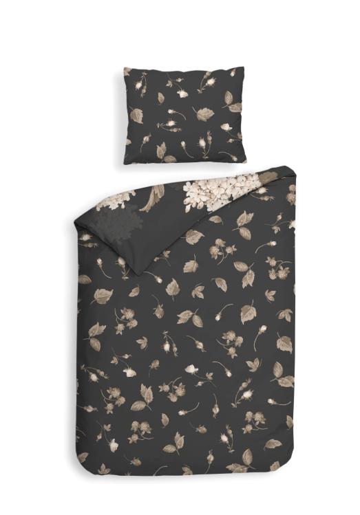 Bettwäsche Ivy 135x200 cm IVY 135 x 200 cm in classic anthrazit, Kissen, Dekoration für Zuhause, Decke, Kopfkissen, Mobiliar