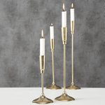 Boltze Kerzenleuchter Liselle sehr groß in Aluminium gold, Kerze, Kerzenständer