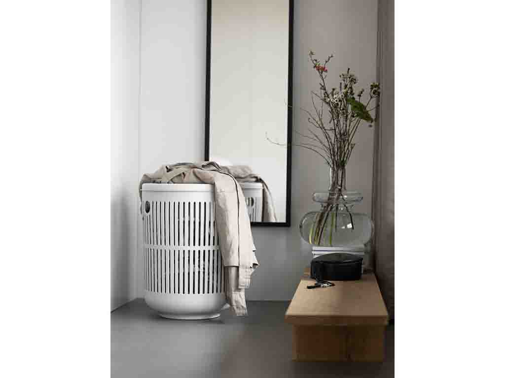 Zone Denmark Wäschekorb 60 Liter in Farbe olive green