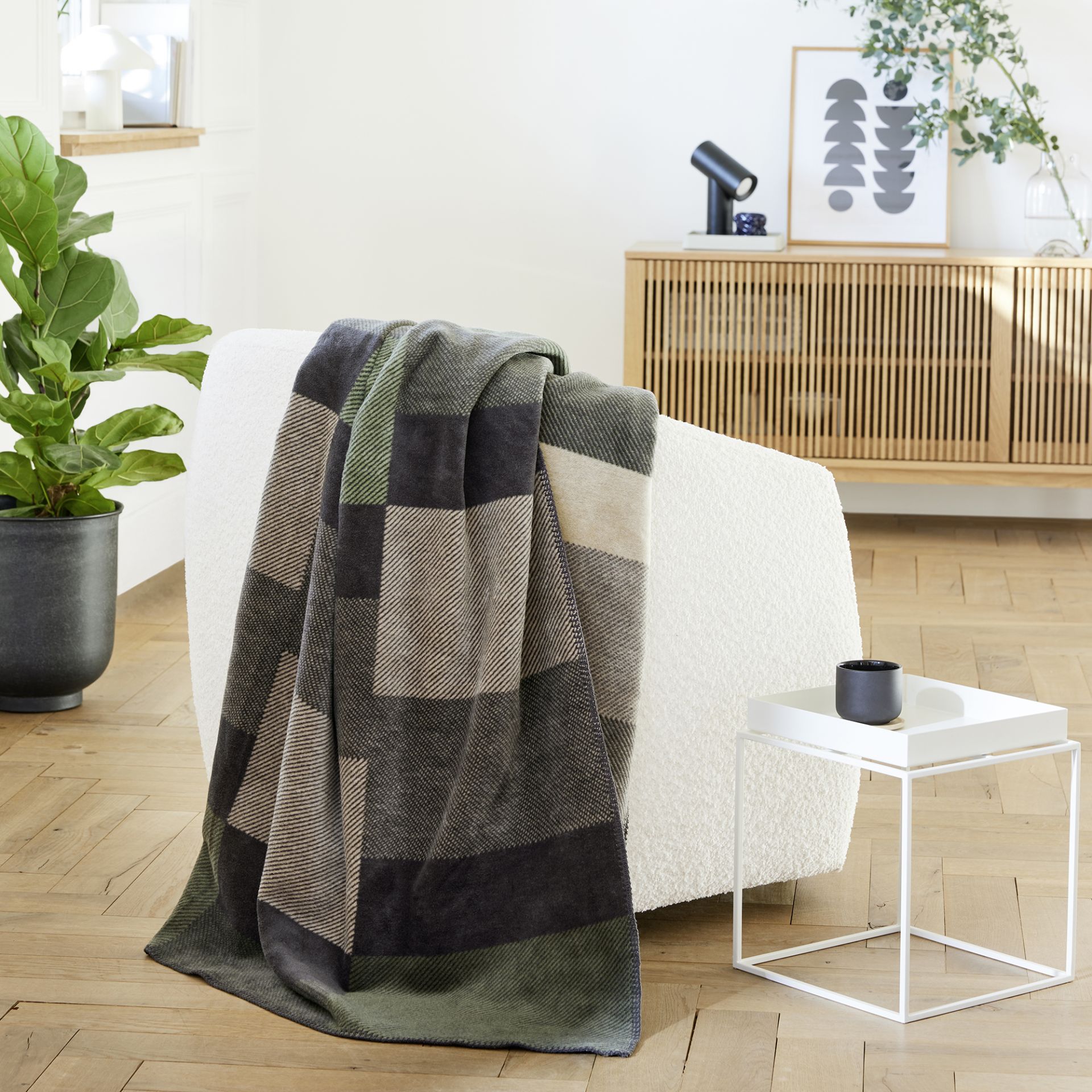 Ibena Jacquard Decke Madeira MADEIRA ca.150 x 200 cm in terra, ca.150x200cm