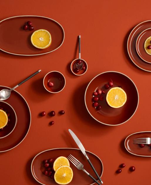 ASA Selection Dessertteller SEMANA Durchmesser ca. 21, Höhe ca. 1 cm in lobster, Essen, Präsentation des Essens, Besteck, Brunch, Obst