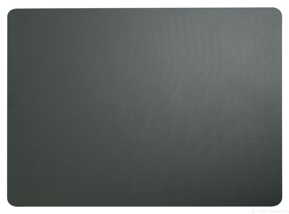 ASA Selection Tischset Leather Optic in Farbe anthrazit matt