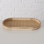 Boltze Tablett Ceres B:15 cm CERES in MDF Ratten natur Tablett Ceres B:15 cm