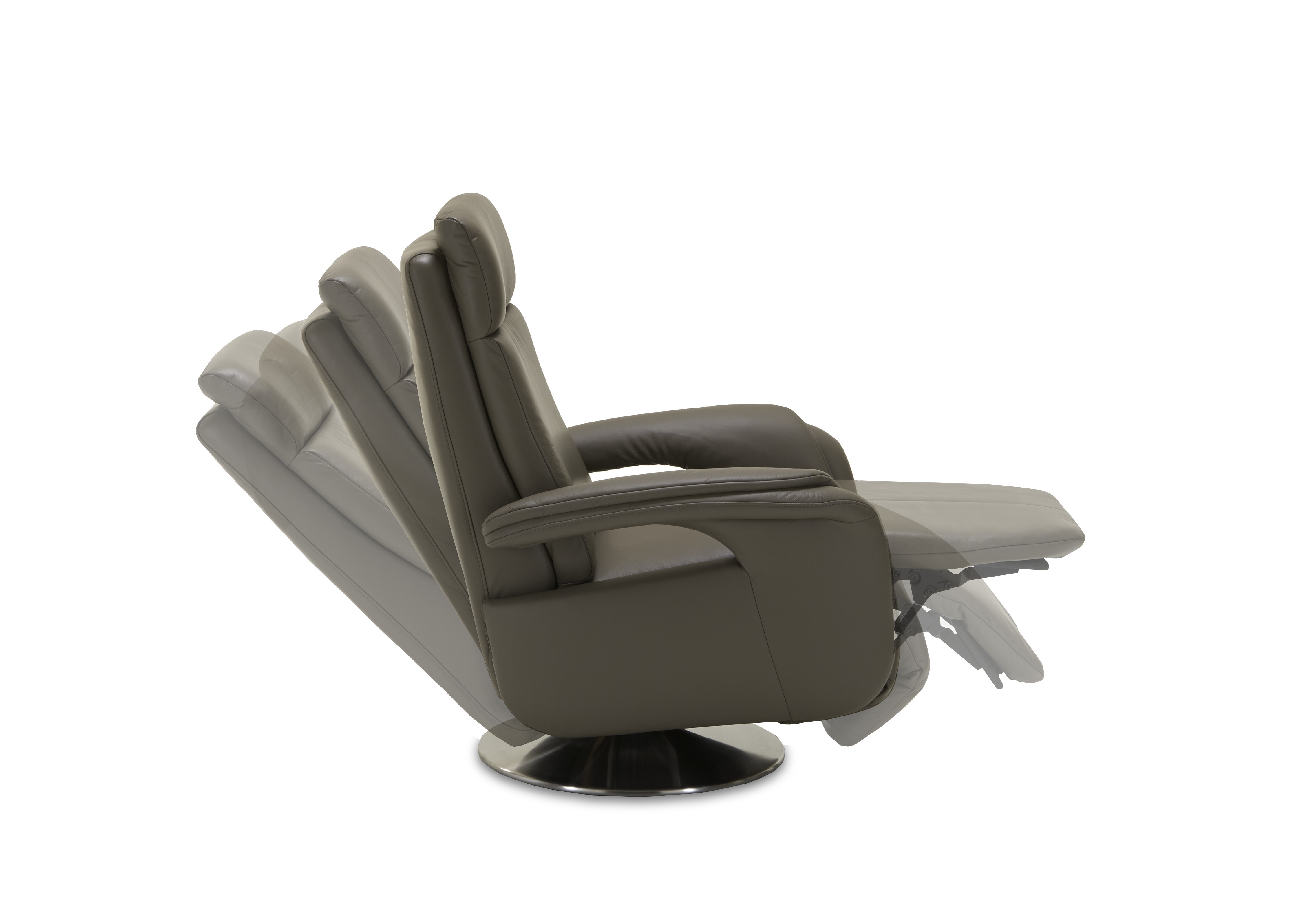 Modulmaster TV-Sessel schmal FREESTYLE-L in Leder Vivre stone, Moebel, Kissen, Dekoration für Zuhause, Stuhl, Sessel