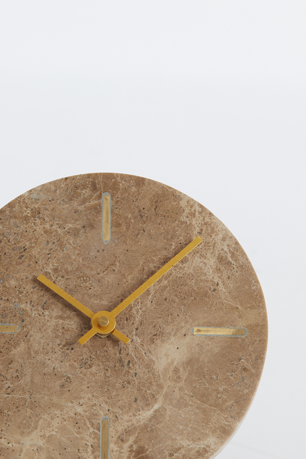 Uhr MORENO in Marmor braun