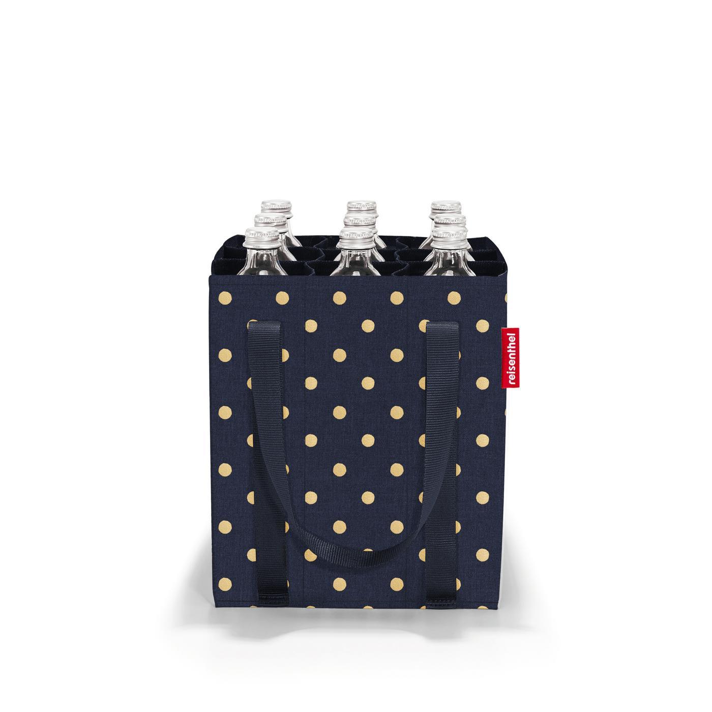 Reisenthel BOTTLEBAG in Farbe metallic dots blue