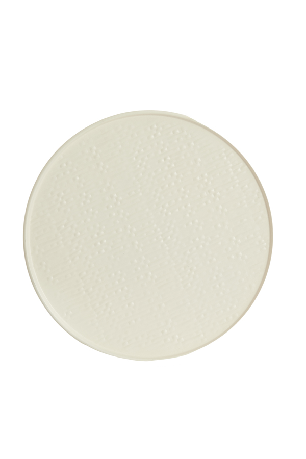 Light & Living Beistelltisch-Set LIA in Farbe creme, Teller, Töpferei