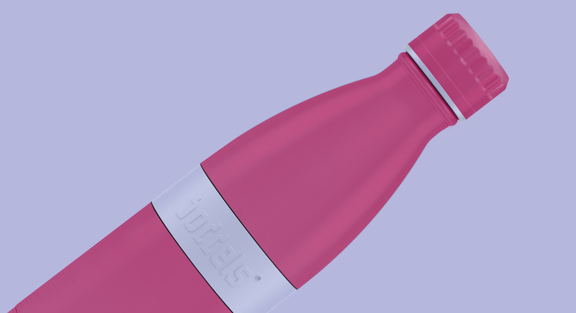 boddels Trinkflasche Twee 500ml in Lavendel/Pink