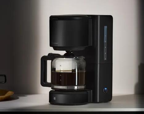 WMF Stelio Kaffeemaschine Glas, Deep Black, Kaffeemaschine, Kaffee, Filterkaffee, Glasbehälter, Schwarz