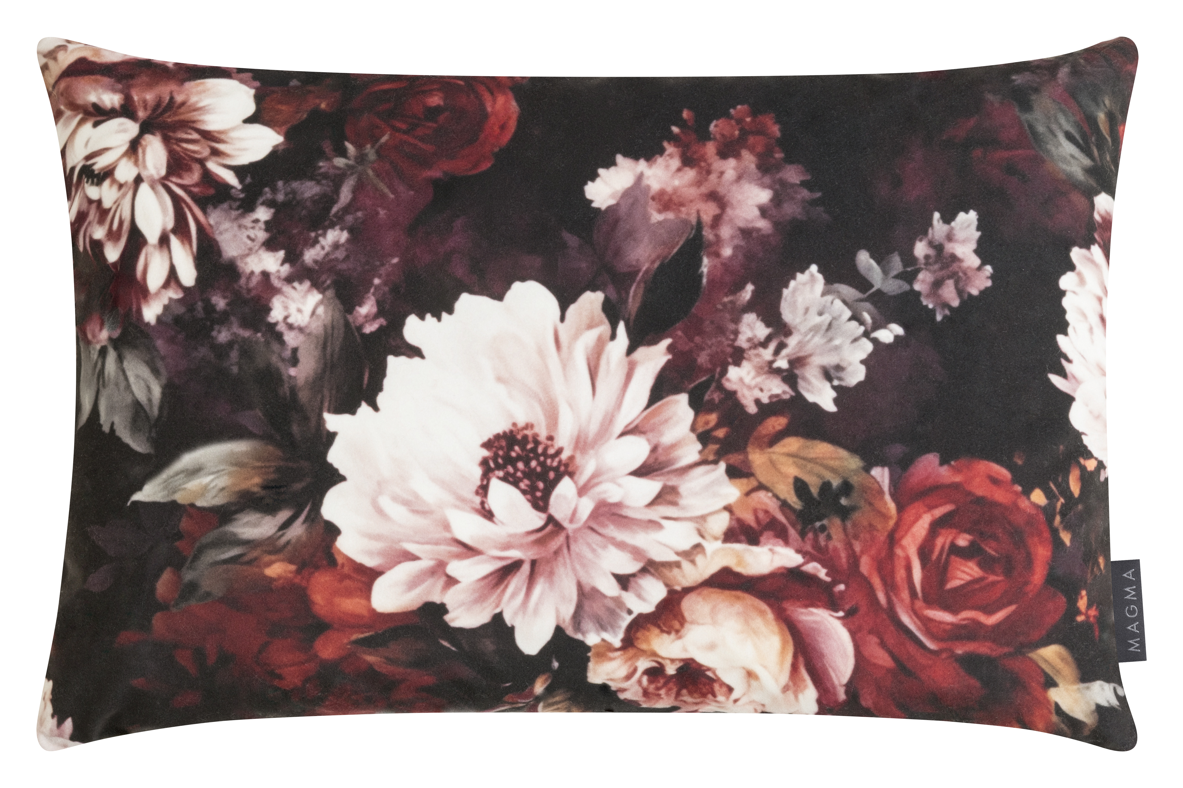 Magma Heimtex Kissenhülle Felicity 40x60cm FELICITY in Farbe weinrot, kissen, blumenmuster, kissenbezug, floral, stoffkissen