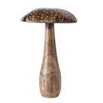 Boltze Dekoaufsteller Herno in Farbe Mango natur Boltze Dekoaufsteller Herno in Farbe Mango natur, Pilz, Champignon, Holzstiel, braun, Speisepilz