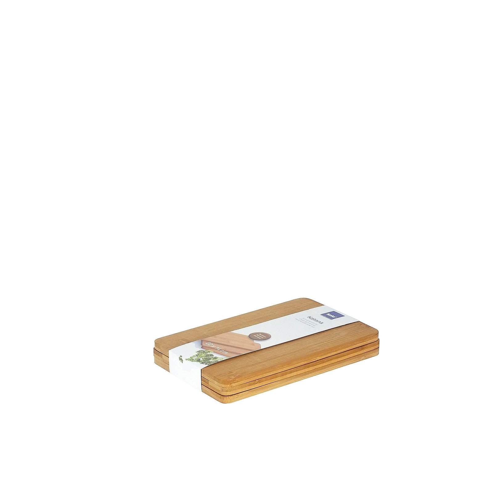 Kela Scheidebrett-Set KATANA in Farbe Bambus, Text