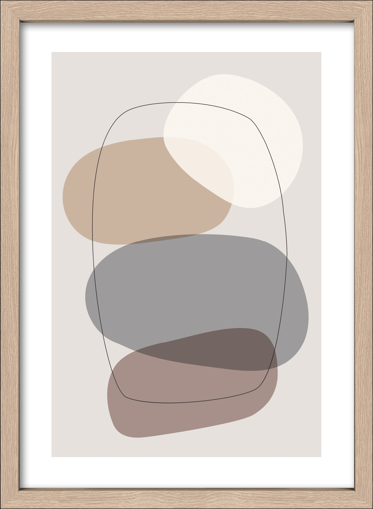 ProArt Framed-Art Scandic Living 55x75cm Lines And Shapes VI