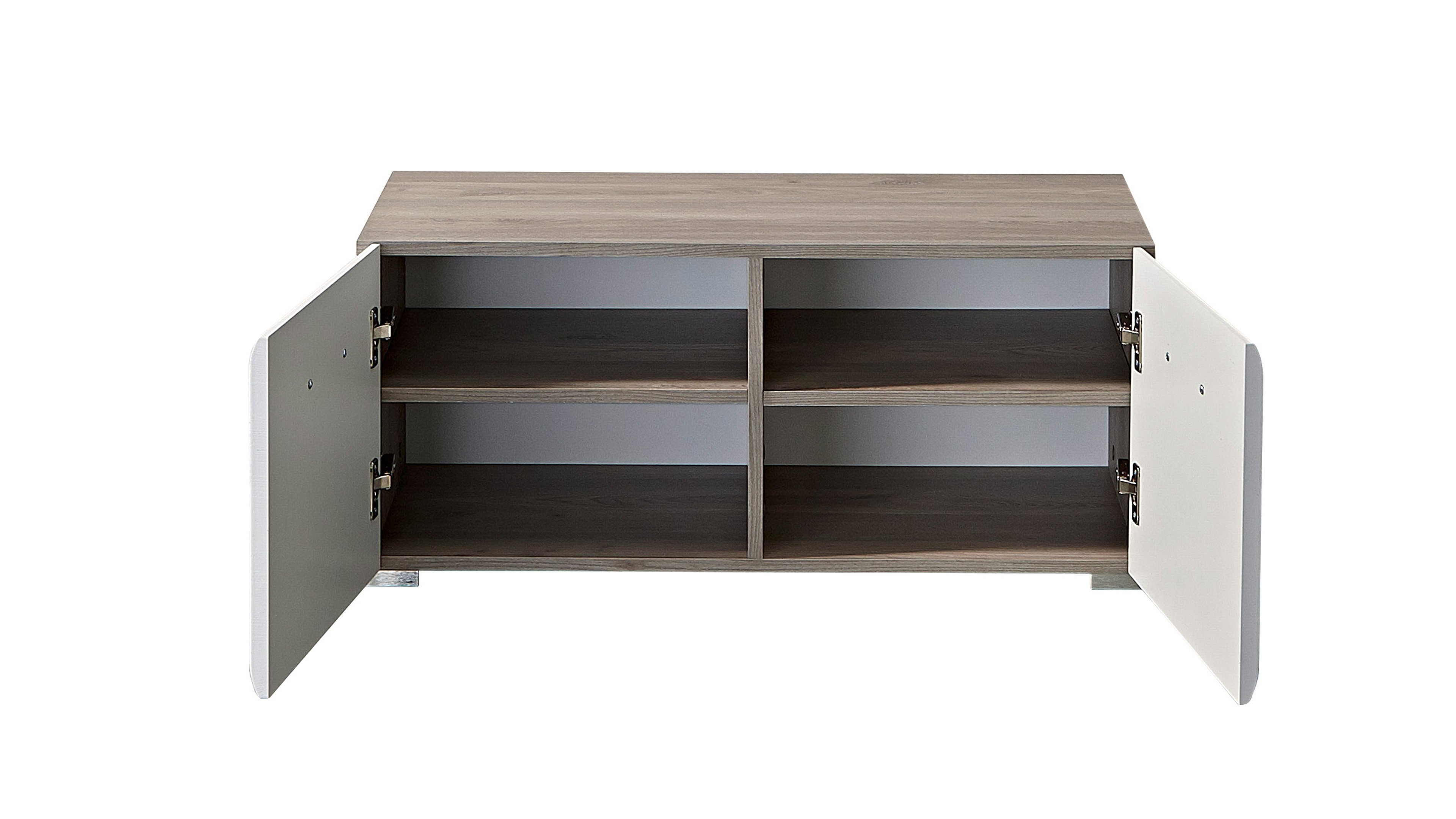Innostyle Bank FUNNY in Silbereiche/weiß MDF