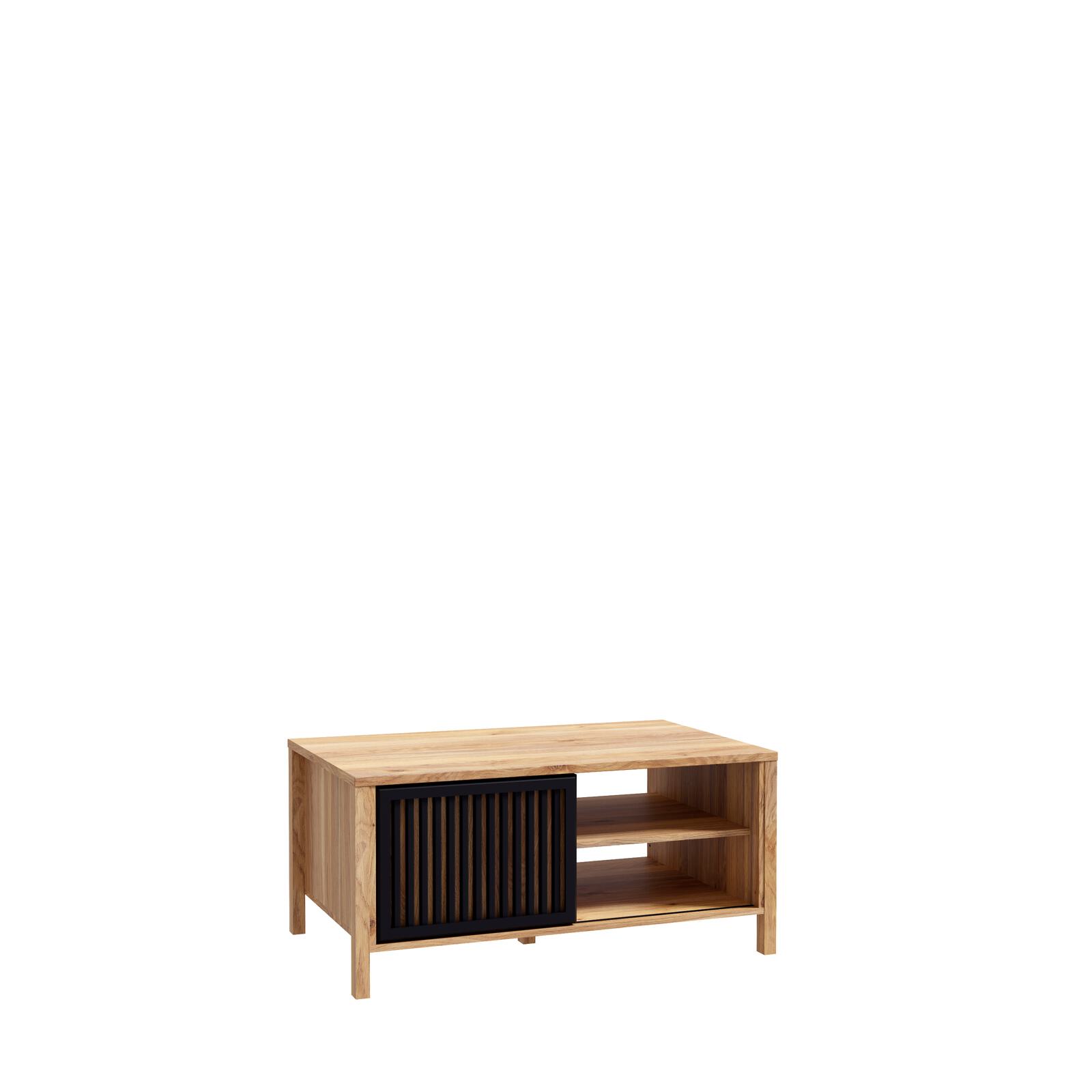 Forte Möbel Couchtisch JYTANA in Mauvella oak/Mauvella oak schwarz