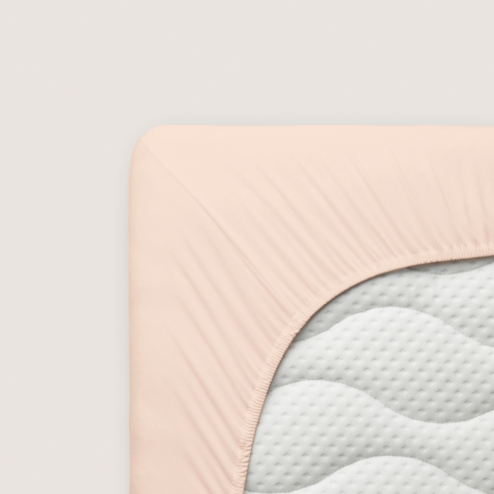 Schlafgut Pure Boxspring Spannbettlaken ca. 140x200-160x220cm in Farbe Red Light