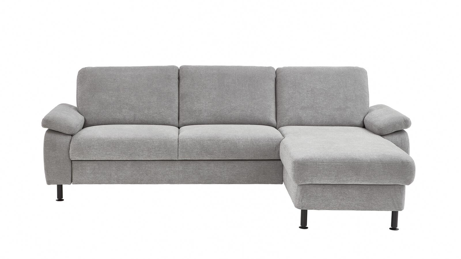 Modulmaster Wohnlandschaft ca. 262x168cm in Stoff Charly alu