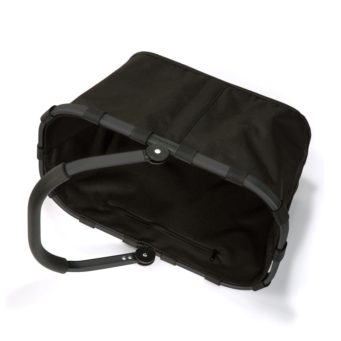 Reisenthel CARRYBAG in Farbe frame black/black, handbag, schwarz, Umhängetasche, Stoff, Klapprahmen
