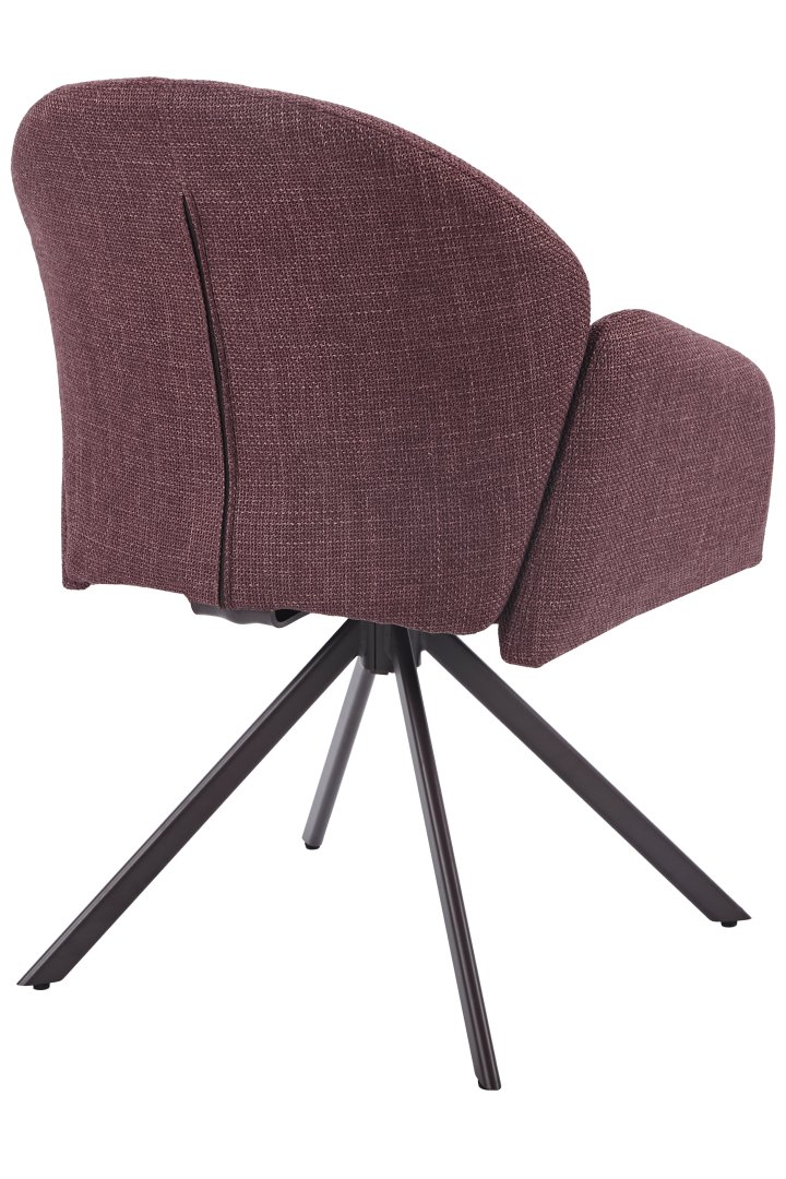 Hela Stuhl HOLLY S ca. B56,5 H84 T61 cm in Stoff Björn wildberry, Stuhl, Polsterstuhl, Sessel, Stoffbezug, Metallfuß