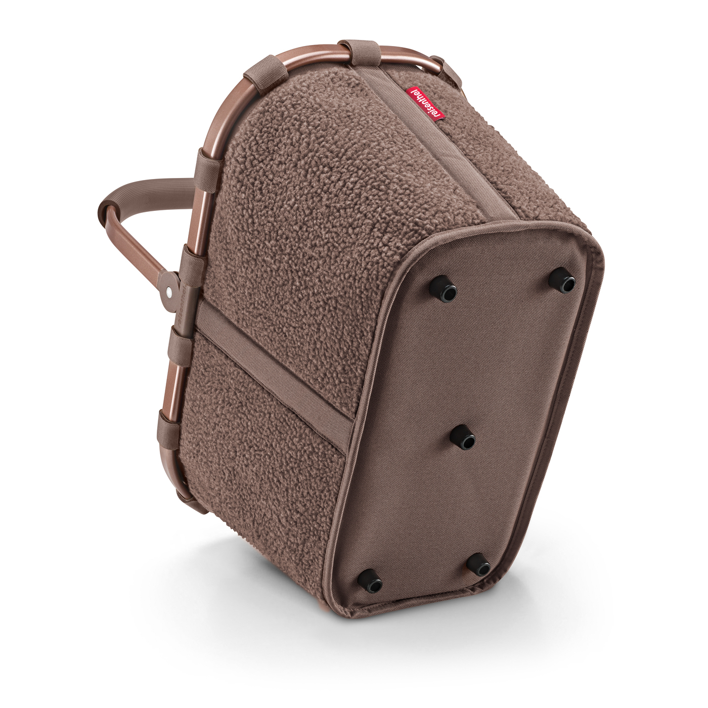 Reisenthel CARRYBAG in Farbe teddy chocolate, Schultertasche, Tasche, Fell-Exterieur, Gepäcktrage, Kunstfell