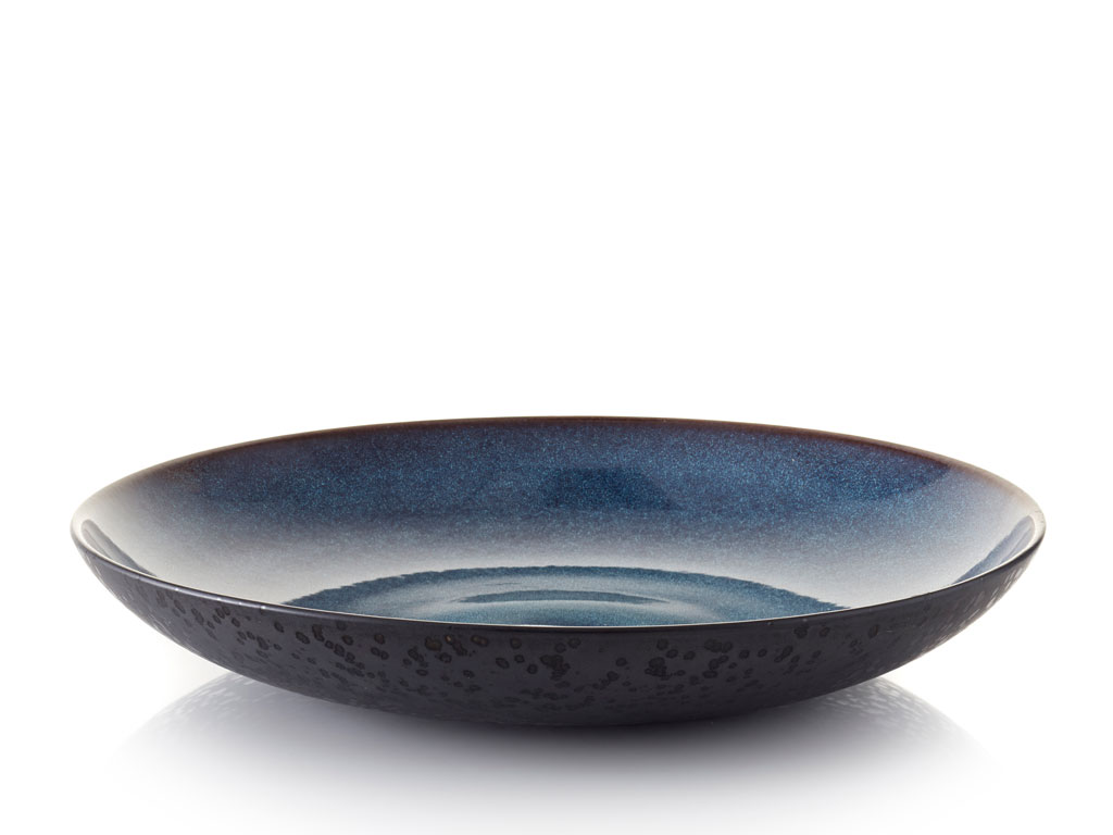 BITZ Platte 40 cm in Farbe schwarz/dunkelblau BITZ Platte 40 cm in Farbe schwarz/dunkelblau