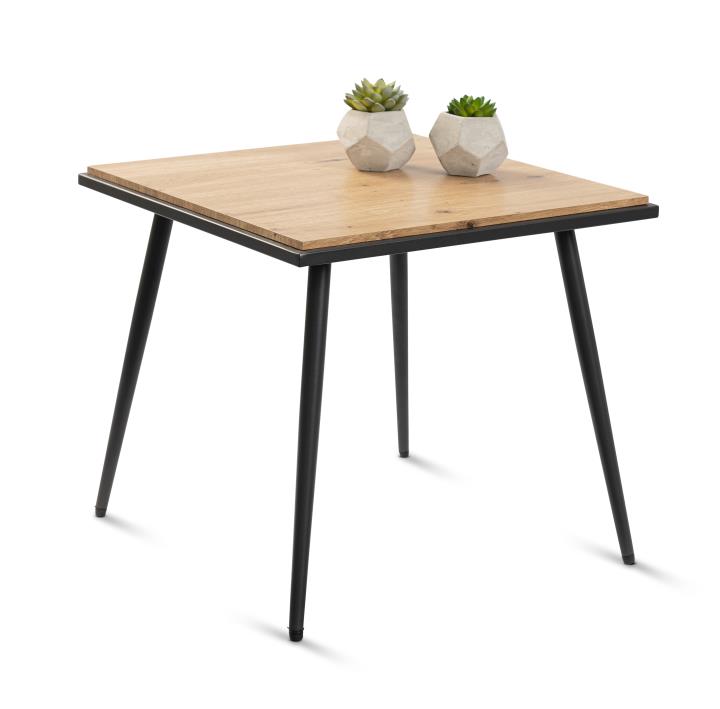 Couchtisch OHIO in Deckplatte MDF Artisaneiche Couchtisch OHIO in Deckplatte MDF Artisaneiche, Esstisch, Holzplatte, Metallbeine, quadratischer Tisch, minimalistisch