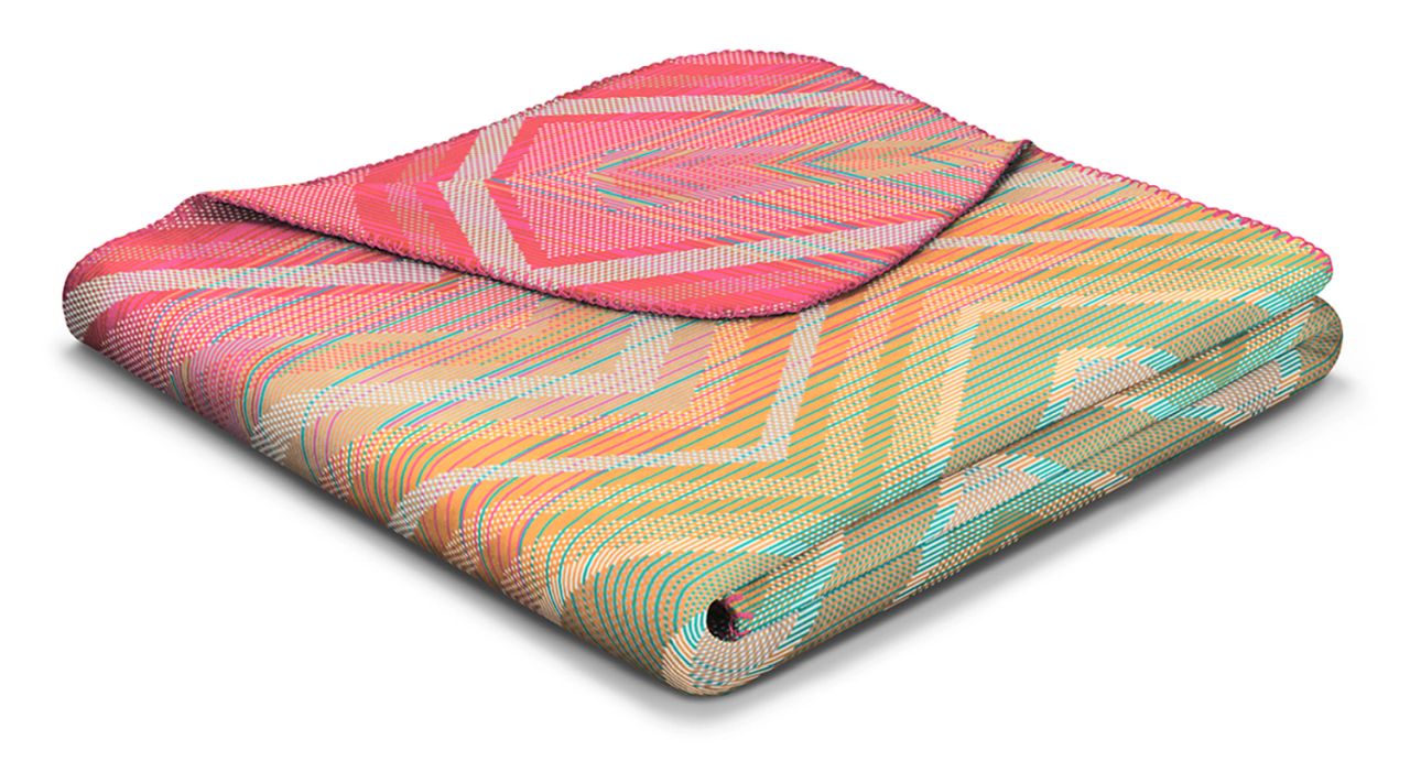 Biederlack Decke ca. 150x200cm in Farbe Riviera Mirage Biederlack Decke ca. 150x200cm in Farbe Riviera Mirage, Decke, Patchwork, Geometrisch, Mehrfarbig, gemustert