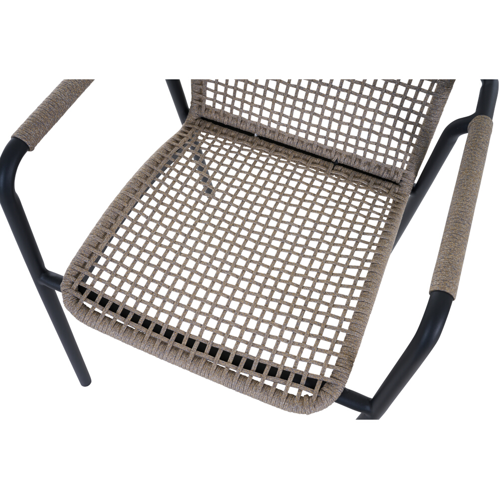 Gautzsch Stapelsessel REPTON in Sitz/Rücken:Kordel Taupe grau, Moebel, Stuhl, Sessel