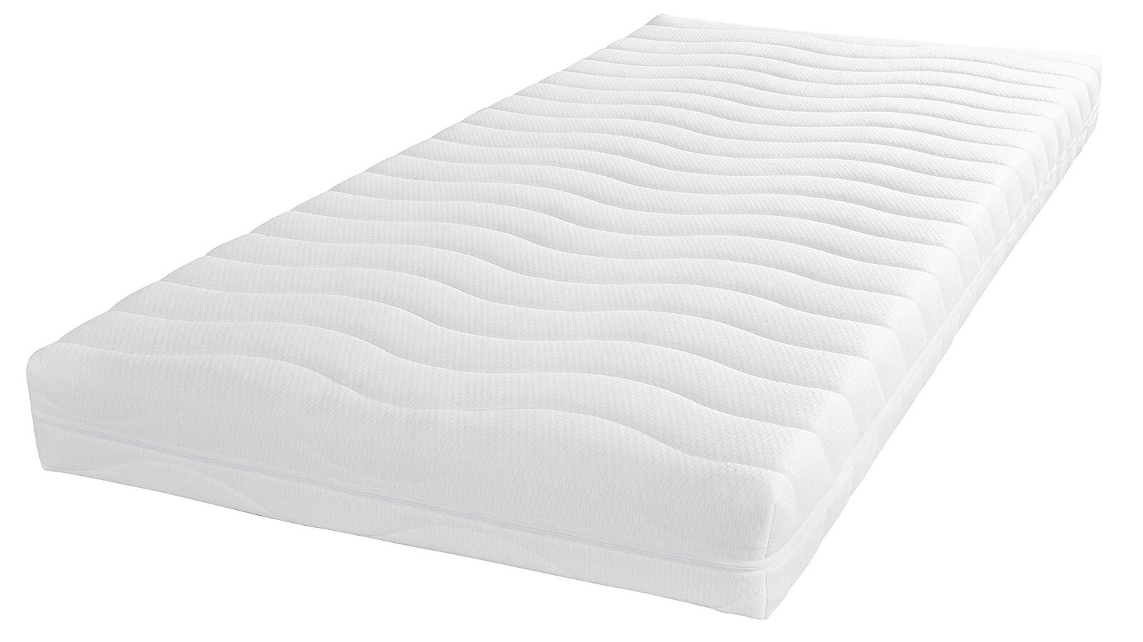 Ada Nova Taschenfederkern-Matratzen-Set Sirius 12 Härtegrad 2 ca. 90x200cm, matratze, komfortschaum, weiße farbe, geriffelte oberfläche, normale größe