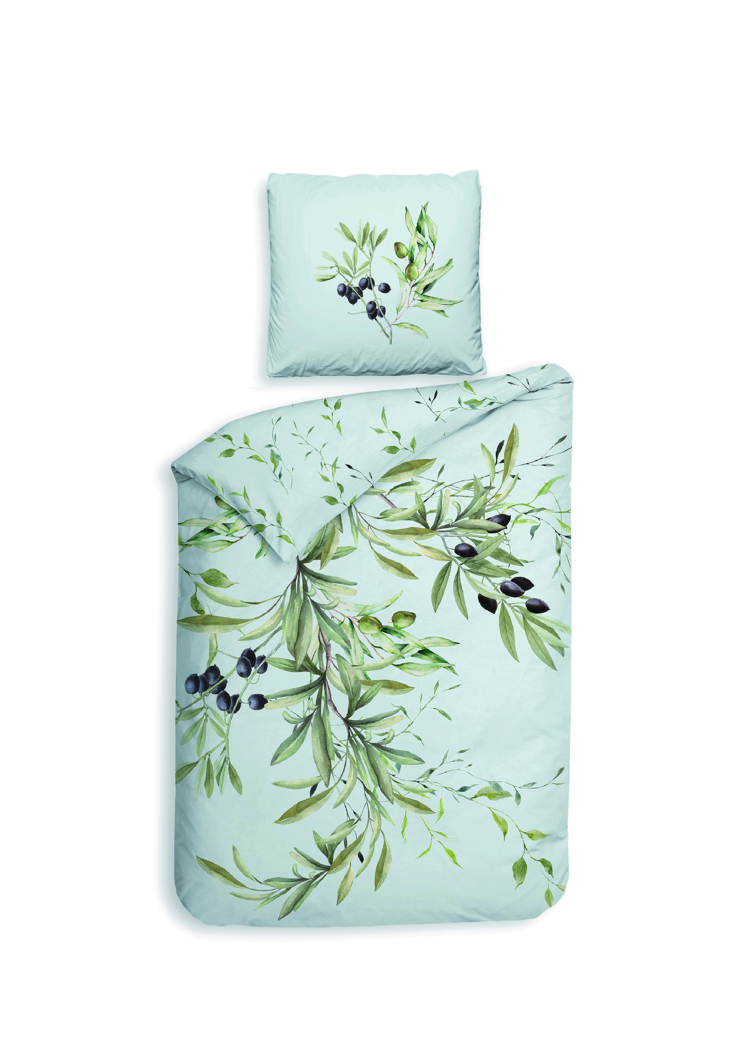 Heckettlane Bettwäsche ca. 135x200cm in Farbe Chalk-blue