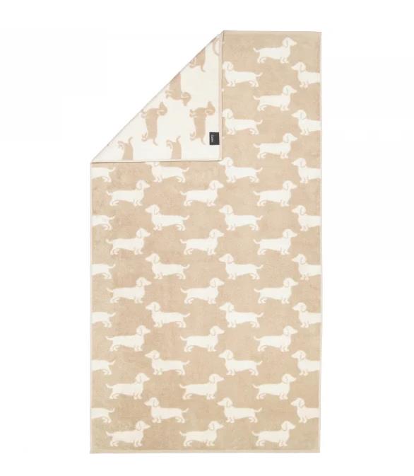 Cawö Duschtuch 80x150 cm WE LOVE DOG in 33 natur/beige
