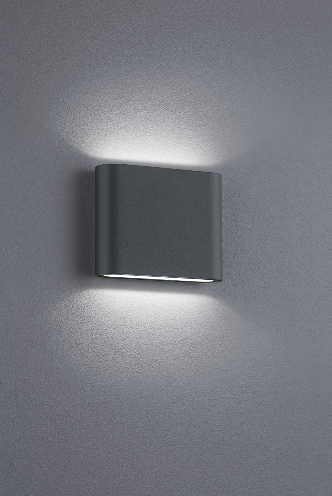 Trio LED-Wandleuchte THAMES II 2-flammig in Farbe anthrazit Trio LED-Wandleuchte THAMES II in anthrazit