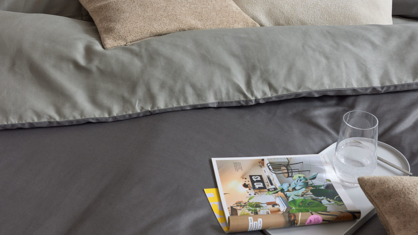 Interliving Bettwäsche IL-9128 ca. 155x220cm in Farbe Grau