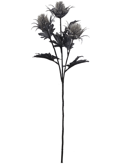 Flower Manufaktur Distel ca. 67cm in Farbe Schwarz/Silber