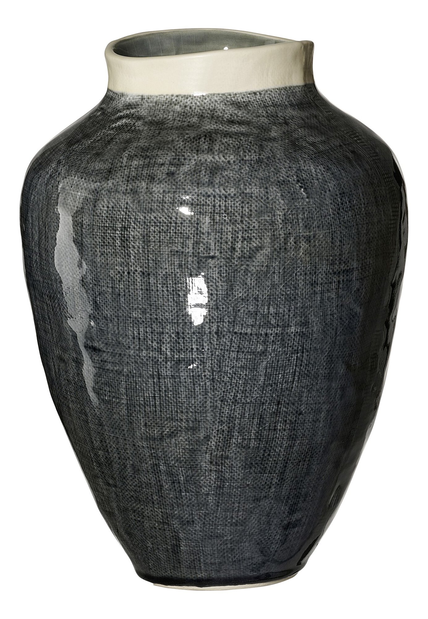 Ritzenhoff & Breker Vase 41cm LUCCA aus Steingut grau